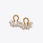 Vintage Pearl Decorated Earrings Jewelry and Accessories