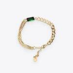 Emerald Charm Bracelet Jewelry and Accessories