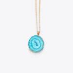 Epoxy Resin Slice Charm Necklace Jewelry and Accessories