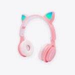 Pink Headphones With Cat Ears Phone & Tablet Accessories