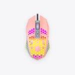 Pink Comb Textured Mouse Computer Accessories