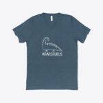 Mom Dinosaur Triblend V-Neck T-Shirt Festive Mother's Day