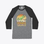 Baseball Dinosaur Mom Shirt Festive Mother's Day