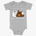 Baby I Love My Best Friend Onesie - Bestie Onesie Clothing MADE IN THE USA New Arrivals T-Shirts