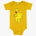 Baby Jersey Homer Onesie - Simpsons Onesies Clothing MADE IN THE USA New Arrivals T-Shirts