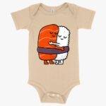 Baby Jersey Hug Onesie - Cute Sushi Onesie Clothing MADE IN THE USA New Arrivals T-Shirts