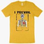Heather I Prevail T-Shirt - Skull T-Shirt Clothing MADE IN THE USA New Arrivals T-Shirts