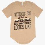 Men's Awesome Big Brother T-Shirt with Curved Hem - I'm the Big Brother T-Shirt - Funny Family T-Shirt Kids MADE IN THE USA New Arrivals T-Shirts
