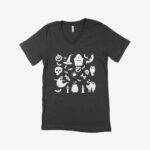 Halloween Unisex Jersey V-Neck T-Shirt Festive Halloween