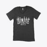 Zombie Party Unisex Jersey V-Neck T-Shirt Festive Halloween