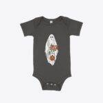 Cute Halloween Ghost Baby Girls’ Jersey One-Piece Festive Halloween