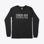 404 Costume Not Found Unisex Jersey Long Sleeve T-Shirt Festive Halloween