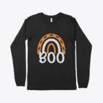 Halloween Boo Unisex Jersey Long Sleeve T-Shirt Festive Halloween