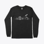 Halloween Heartbeat Unisex Jersey Long Sleeve T-Shirt Festive Halloween