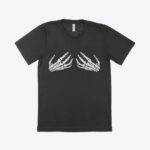 Skeleton Hands Women's Viscose T-Shirt Festive Halloween