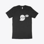 Cute Ghost Unisex Jersey T-Shirt Made in USA Festive Halloween