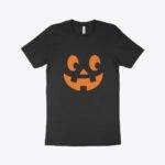 Smiling Jack O'lantern Unisex Jersey T-Shirt Made in USA Festive Halloween