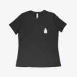 Ghost Women's Relaxed Jersey T-Shirt Clothing Festive Halloween MADE IN THE USA T-Shirts Color : White|Black
