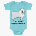 Baby I Just Freaking Love Great Pyrenees Onesie - Dog Lover Onesie Baby Items Best Sellers Clothing Kids MADE IN THE USA Color : Peach Triblend|Gray Triblend|Ice Blue Triblend