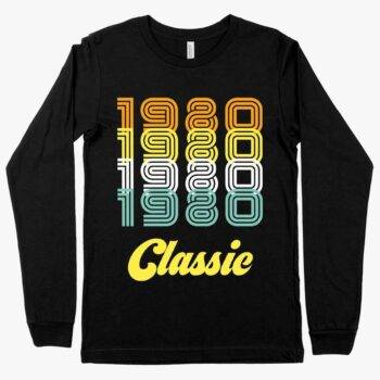 1980 Classic Long Sleeve T Shirt 1980 T Shirt 80s Tee Shirt MADE IN THE USA T Shirts