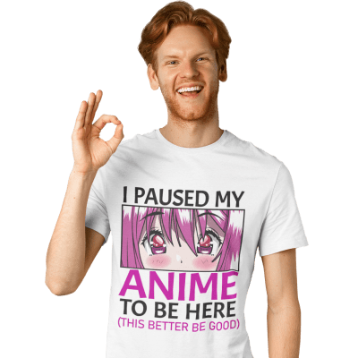 I Paused My Anime To Be Here T Shirt Anime Print T Shirt Made In USA Anime Merch MADE IN THE USA T Shirts