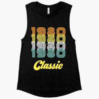 Womens Muscle 1980 Classic Tank 1980 Tank 80s Tank MADE IN THE USA T Shirts