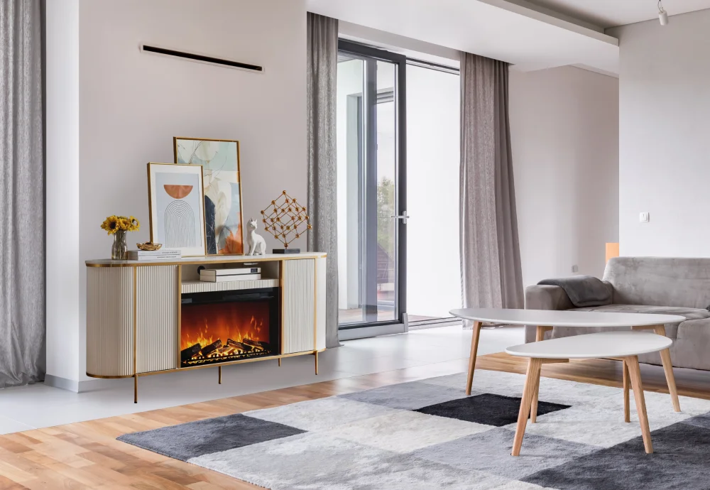 contemporary electric fireplace